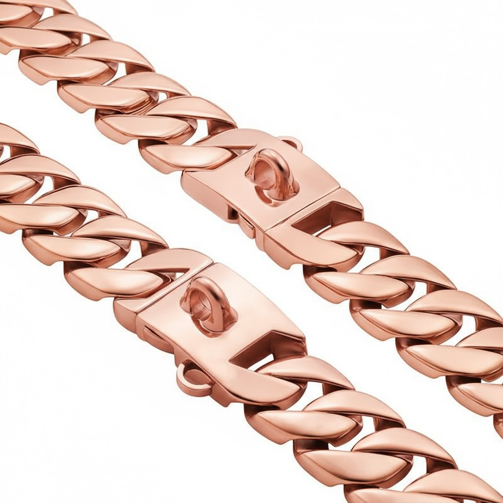 Le Cuban XL 32mm «Rose Gold»